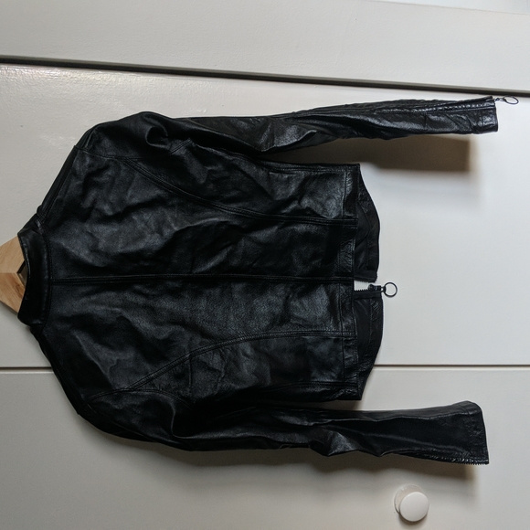 ALDO Fitted Leather Jacket - Picture 8 of 10